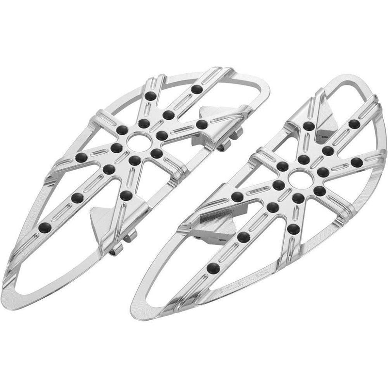 Load image into Gallery viewer, Arlen Ness 10-Gauge Chrome Driver Floorboards 410-006