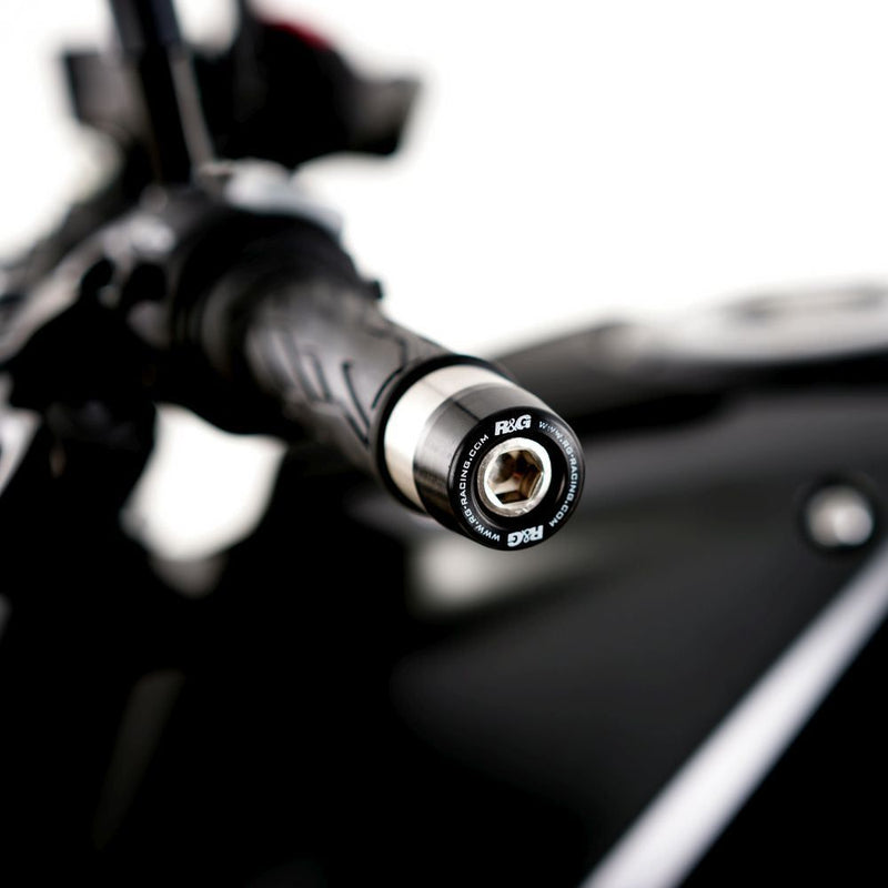 Load image into Gallery viewer, R&G Racing Black Bar End Sliders For 2024-2024 Suzuki GSX-8R