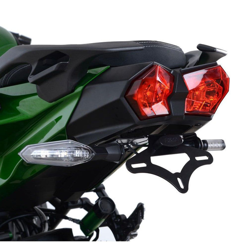 Load image into Gallery viewer, R&G Racing Black Tail Tidy License Plate Holder For 2022-2023 Kawasaki Ninja H2 SX SE ZX1000