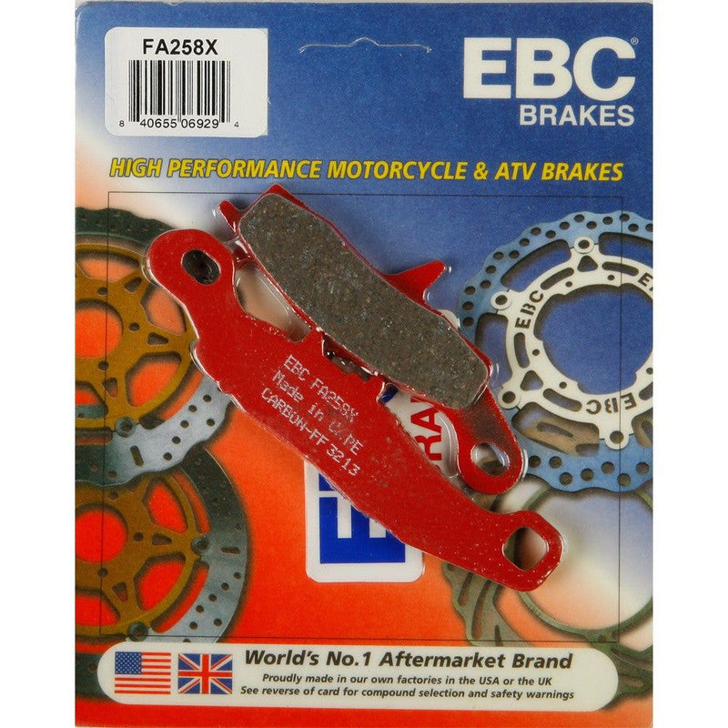 Load image into Gallery viewer, EBC 1 Pair Performance X-Series Carbon Brake Pads MPN FA258X
