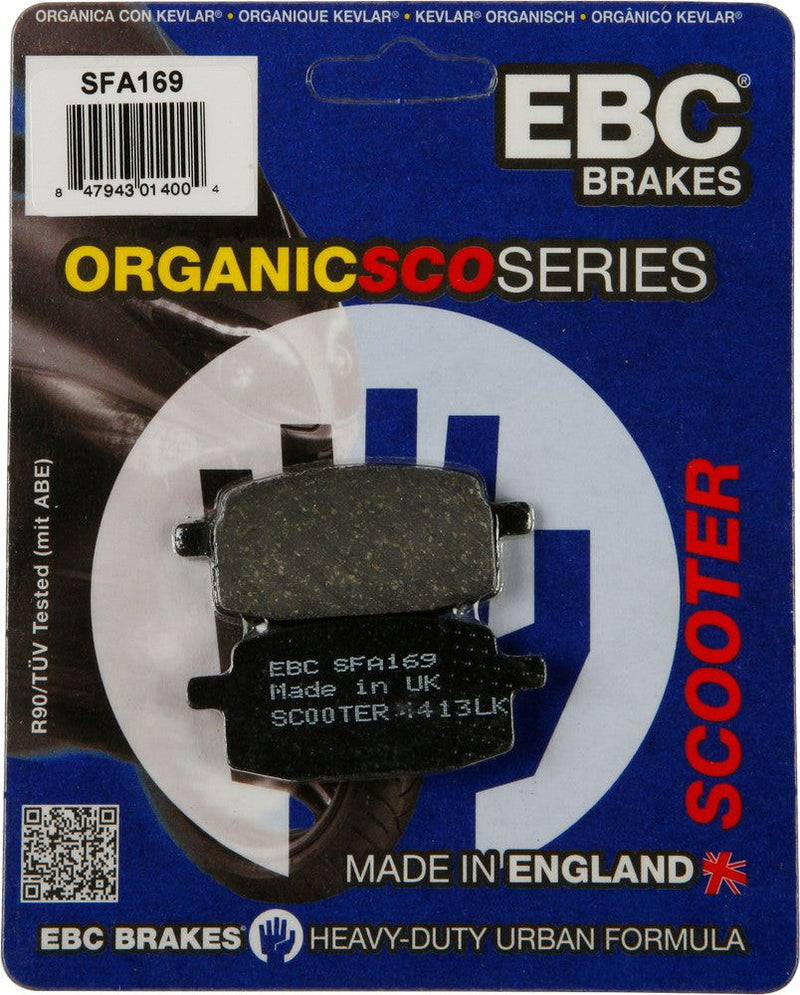 Load image into Gallery viewer, EBC 1 Pair Premium SFA Organic OE Replacement Brake Pads MPN SFA169