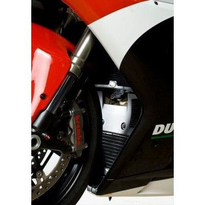 Load image into Gallery viewer, R&G Racing Black Aluminum Radiator Guard For 2007-2008 Ducati 1098 R