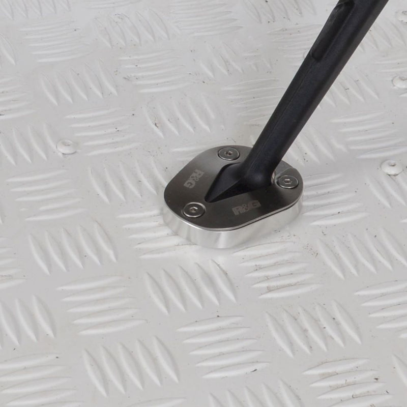 Load image into Gallery viewer, R&G Racing Silver Kickstand Shoe For 2021-2024 BMW S1000R Sport