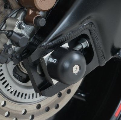 Load image into Gallery viewer, R&G Racing Black Swingarm Protectors For 2011-2017 RIEJU RS3 125