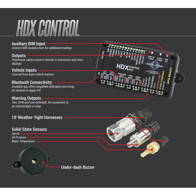 Load image into Gallery viewer, Dakota Digital 1955-1956 Chevrolet Car HDX Analog Gauge kit HDX-55C