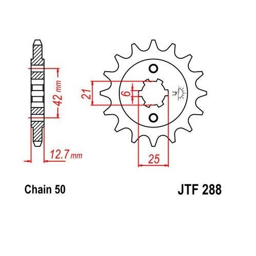 Load image into Gallery viewer, Steel Front Sprocket 17T for Street HONDA CB550F 1975-1977