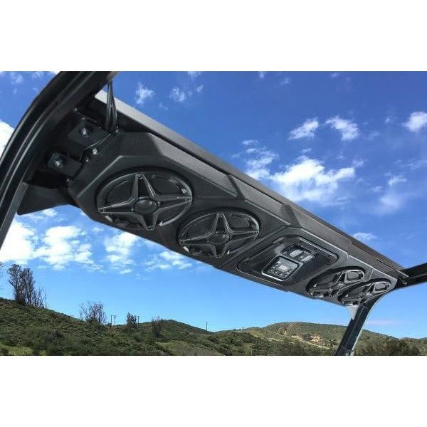 Load image into Gallery viewer, SSV Works 4 Speaker Overhead Sound Bar With 6.5" Speaker Pods For Polaris Ranger 18-22