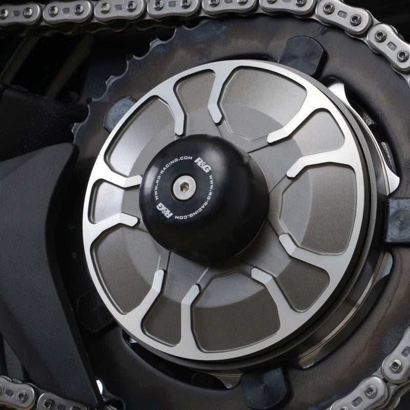 Load image into Gallery viewer, R&G Racing Black Swingarm Protectors LHS For 2018-2020 Kawasaki Ninja H2 ZX1000