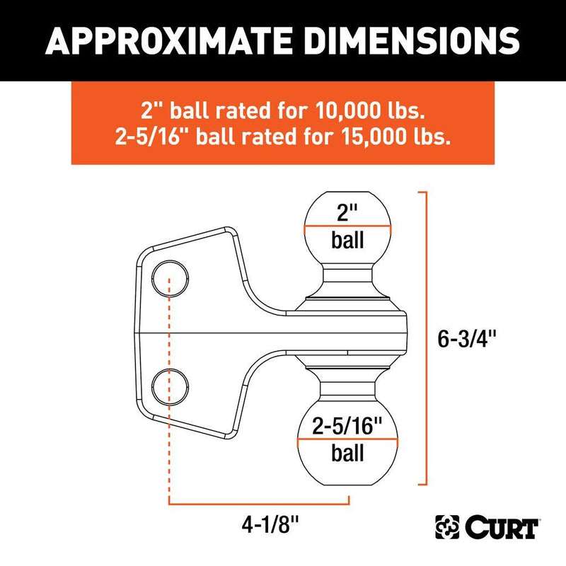 Load image into Gallery viewer, Replacement Rebellion XD Dual Ball, 2" & 2-5/16", Up to 15K