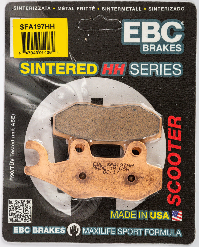 Load image into Gallery viewer, EBC 1 Pair SFA HH Series Scooter Sintered Brake Pads MPN SFA197HH