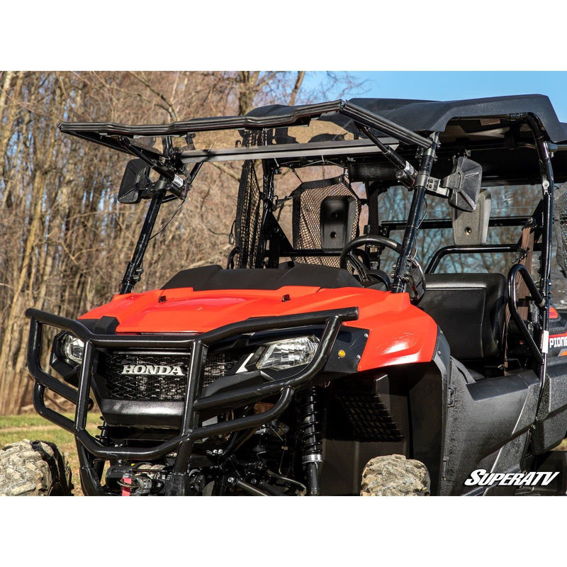 Load image into Gallery viewer, SuperATV Honda Pioneer 700 MaxDrive Power Flip Windshield PFWS-H-PIO700-70
