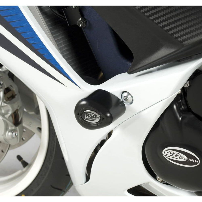 Load image into Gallery viewer, R&G Racing White Aero Style Crash Protectors For 2011-2018 Suzuki GSXR600