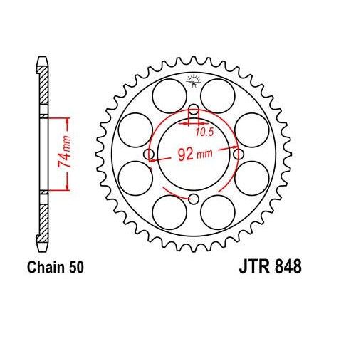 Load image into Gallery viewer, Steel Rear Sprocket 39T for Street YAMAHA RD350 1973-1975