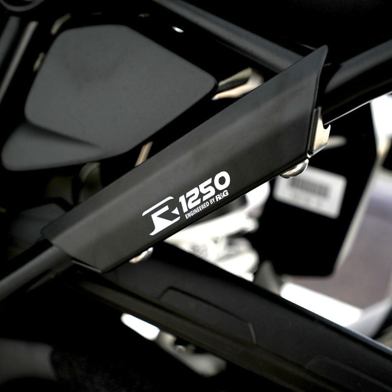 Load image into Gallery viewer, R&G Racing Black Rear Foot Rest Delete Blanking Plates LHS For 2019-2021 BMW R1250R