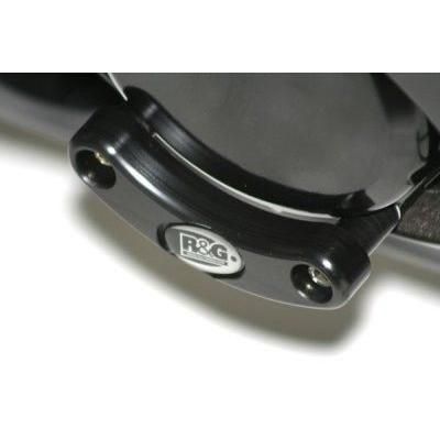 Load image into Gallery viewer, R&G Racing Black Engine Case Sliders LHS ECS0008BK