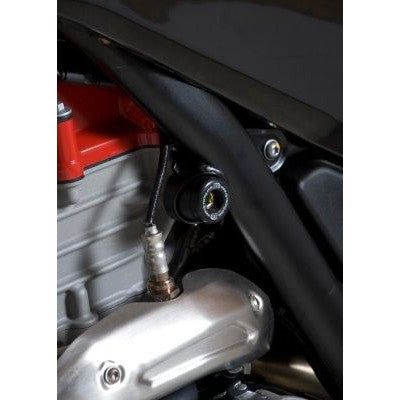 Load image into Gallery viewer, R&G Racing Black Frame Plug Upper For 2012-2013 Husqvarna TR650 Strada