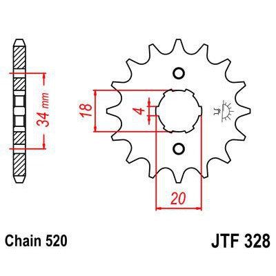 Load image into Gallery viewer, Front & Rear Sprocket Kit for HONDA CM250 C-USA 82 JT Sprockets