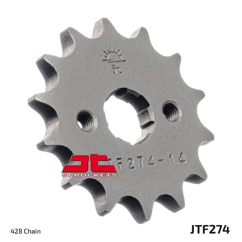 Load image into Gallery viewer, JT Sprockets Front Steel Countershaft Sprocket 15 Tooth 15T 428 Chain JTF274.15
