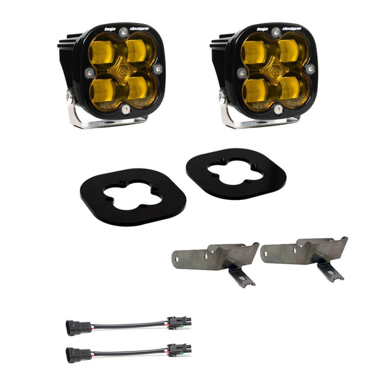 Load image into Gallery viewer, Baja Designs Fog Pocket Light Kit Squadron Series SAE Pattern Baja Amber Lens 447731