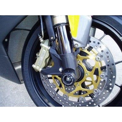 Load image into Gallery viewer, R&G Racing Black Fork Protectors For 2014-2015 BMW K1300GT