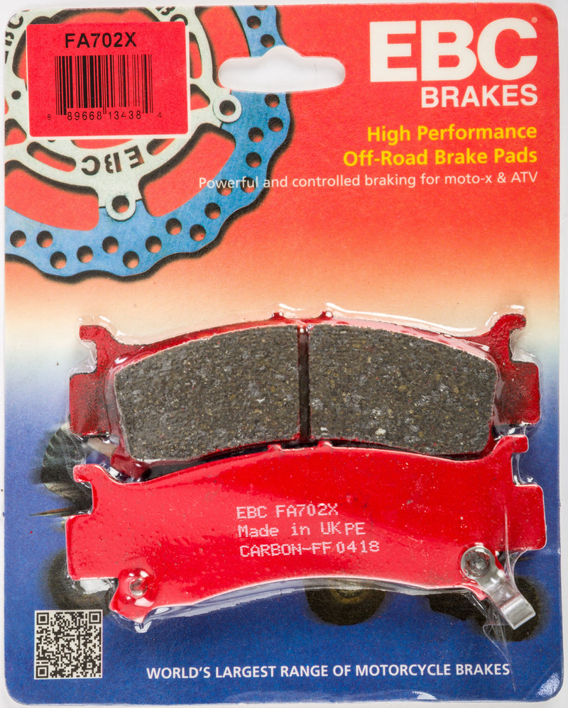 Load image into Gallery viewer, EBC 1 Pair Performance X-Series Carbon Brake Pads MPN FA702X