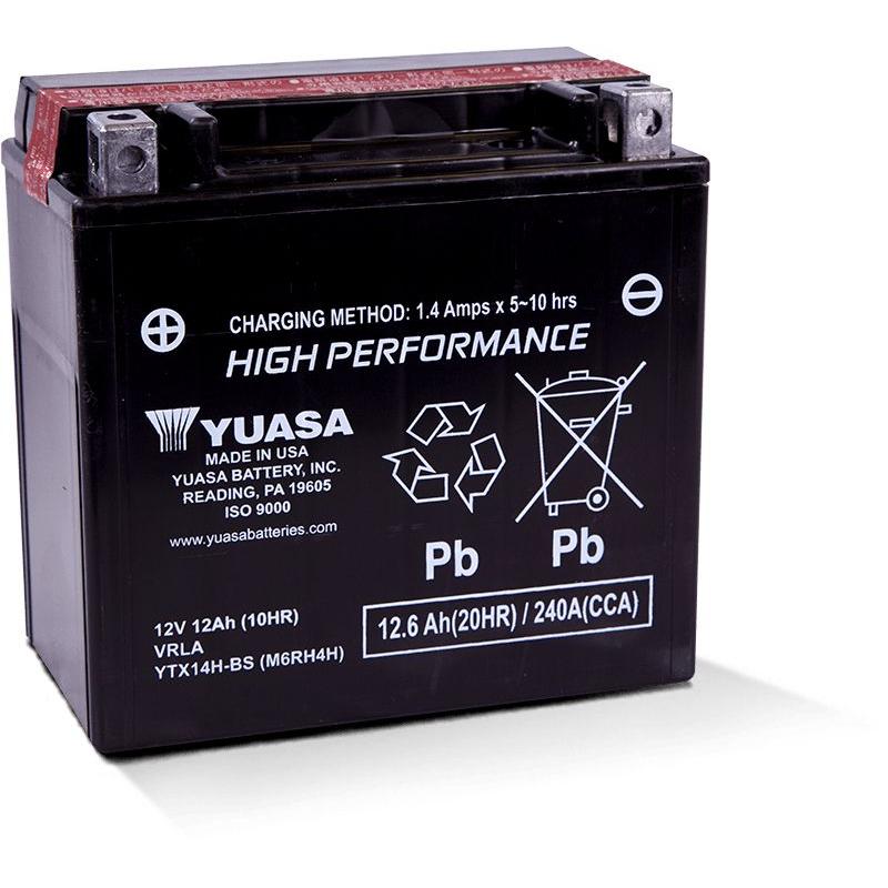 Load image into Gallery viewer, Yuasa Maintenance Free YTX14HBS 12 Volt Battery YUAM6RH4H