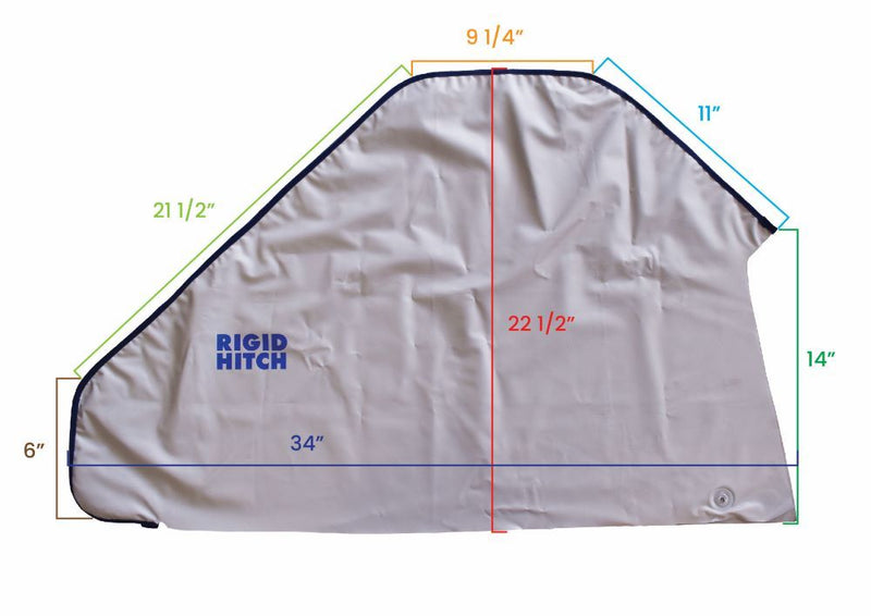 Load image into Gallery viewer, Rigid Hitch Vinyl A-Frame Trailer Coupler Cover (RHI-0016) 34" x 22-1/2"