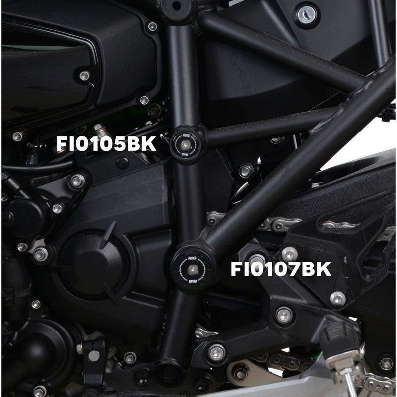 Load image into Gallery viewer, R&G Racing Black Frame Plug LHS Lower For 2015-2020 Kawasaki Ninja H2 ZX1000
