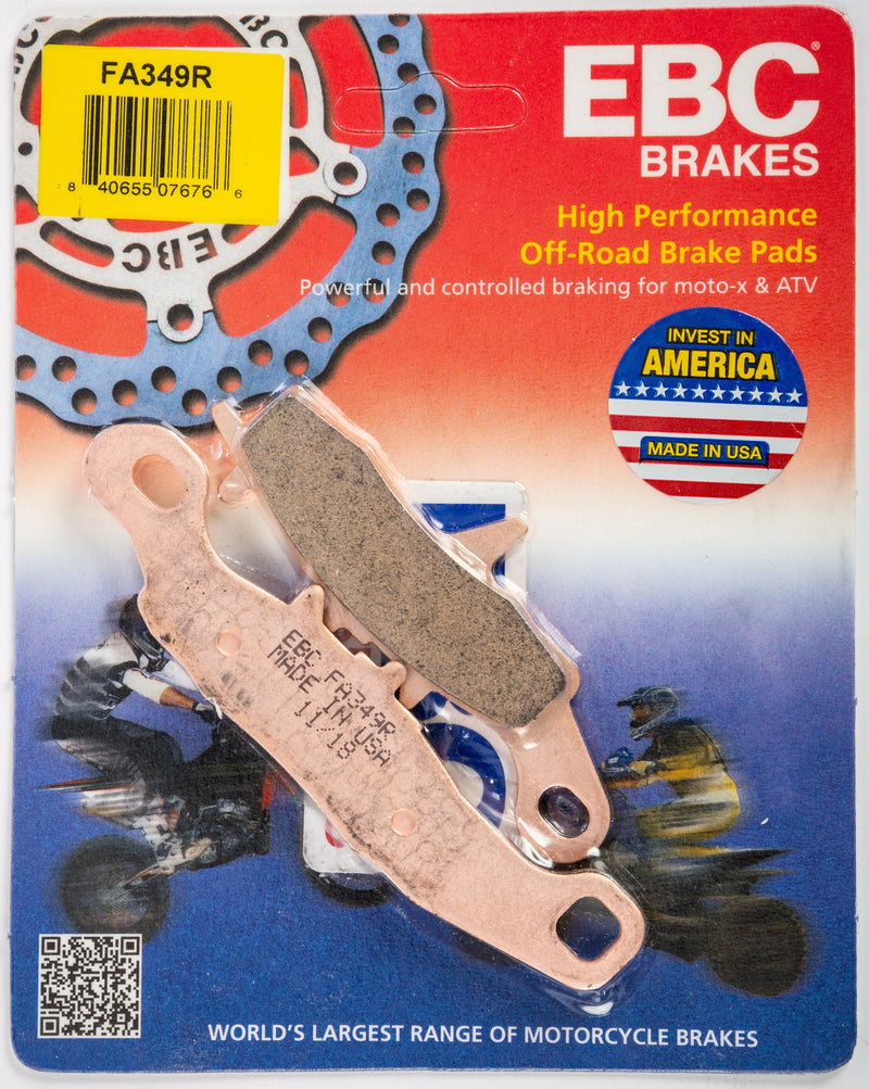Load image into Gallery viewer, EBC 1 Pair Sintered R Series Heavy-Duty Brake Pads MPN FA349R