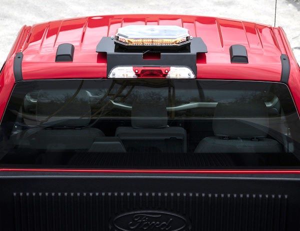 Load image into Gallery viewer, Black Steel Light Bar Mount for Ford F-150 (2015+) and F-250/F-550 (2017+)
