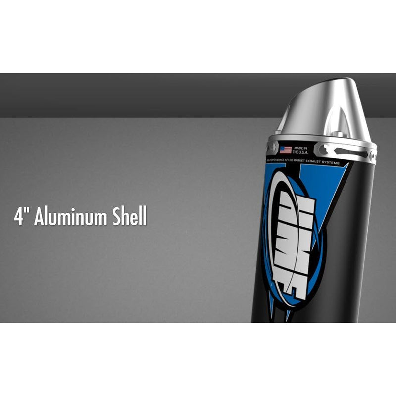 Load image into Gallery viewer, HMF Racing Black Competition Slip On Exhaust for Polaris Outlaw 450/525: SRA 08-10 End Cap- Euro-Polished