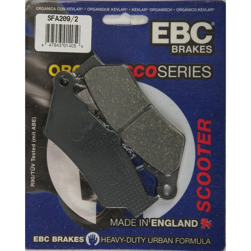Load image into Gallery viewer, EBC 1 Pair Premium SFA Organic OE Replacement Brake Pads MPN SFA209/2