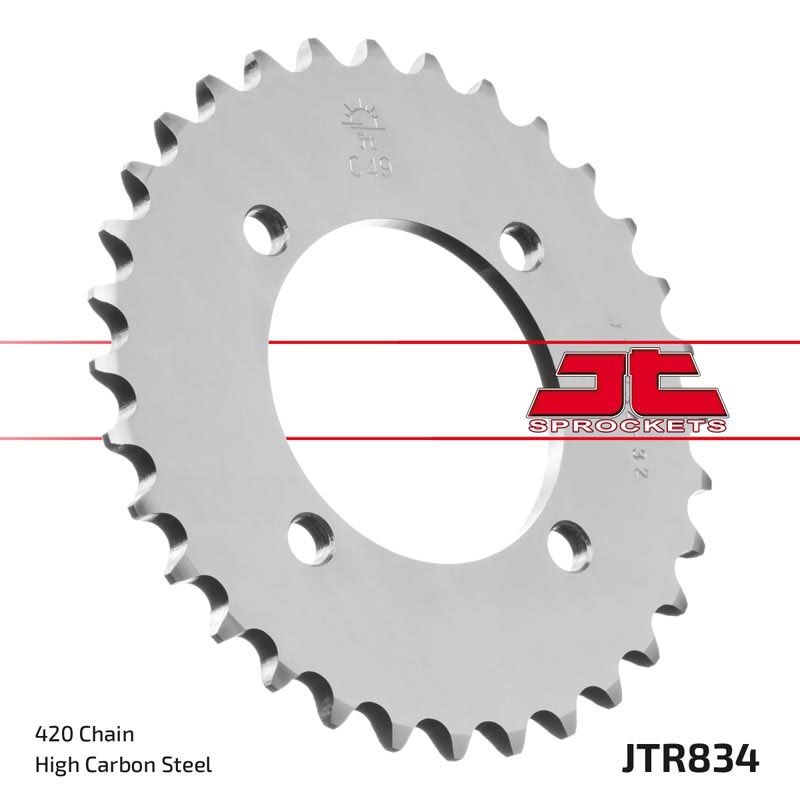 Load image into Gallery viewer, JT Sprockets Rear Steel Sprocket 48 Tooth 48T 420 Chain For Yamaha RD50 MX 1979-1987 JTR834.48