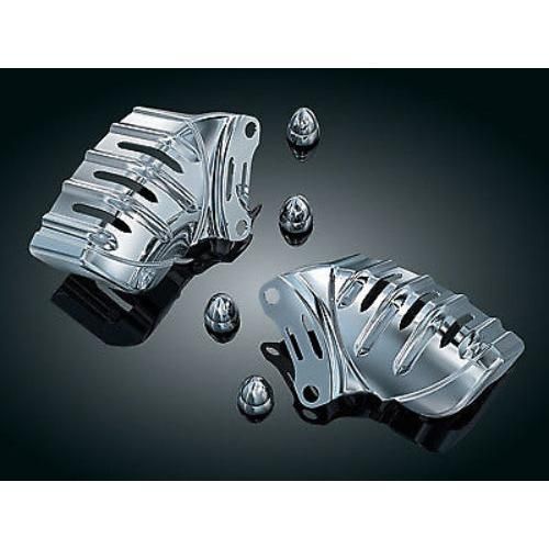 Load image into Gallery viewer, Kuryakyn Bolt On Chrome Front Brembo Brake Caliper Covers Harley Touring 08-2018