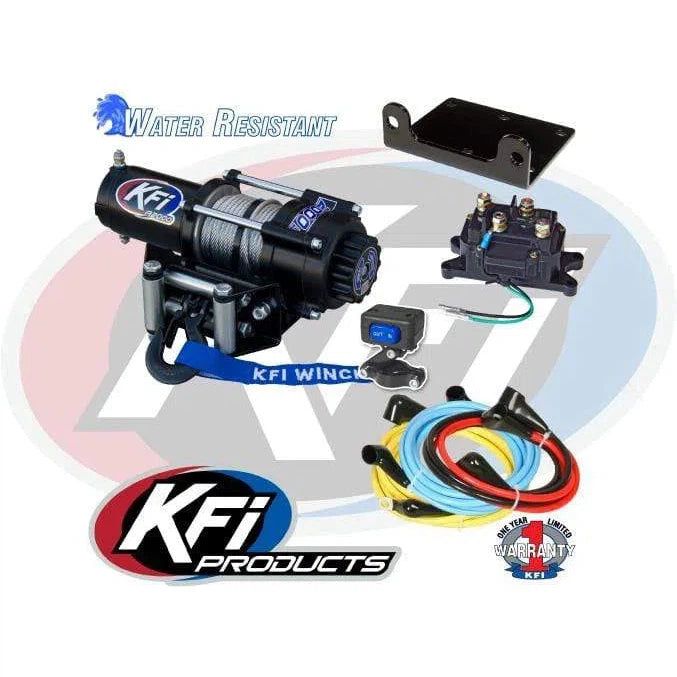 Load image into Gallery viewer, KFI 2000 lb Winch And Optional Mount