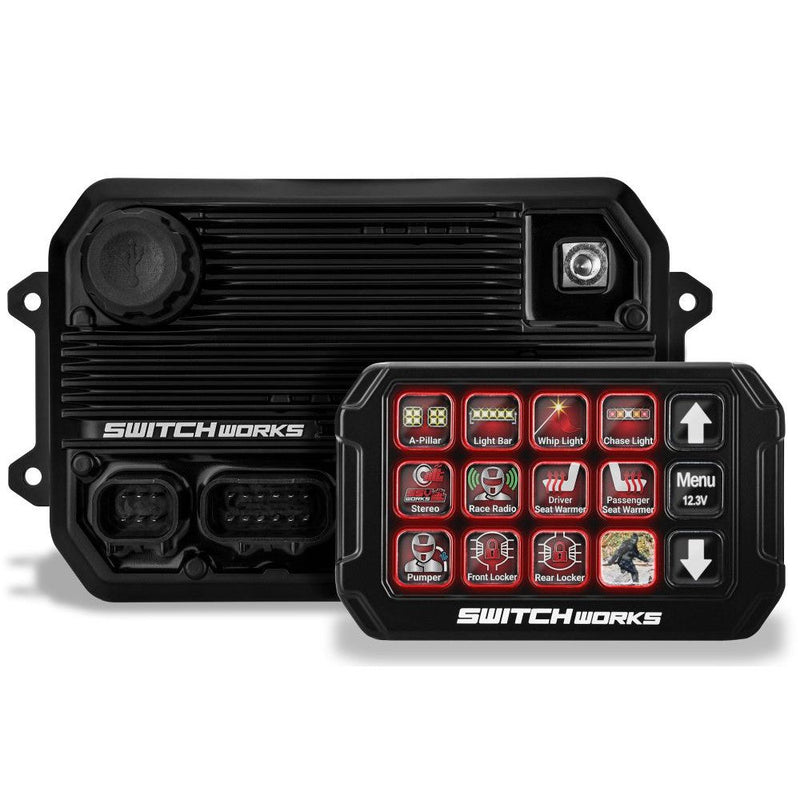 Load image into Gallery viewer, Switch Works Alpha12 Digital Smart Switcher With 3ft Wire For Truck/Jeep/ATV/UTV