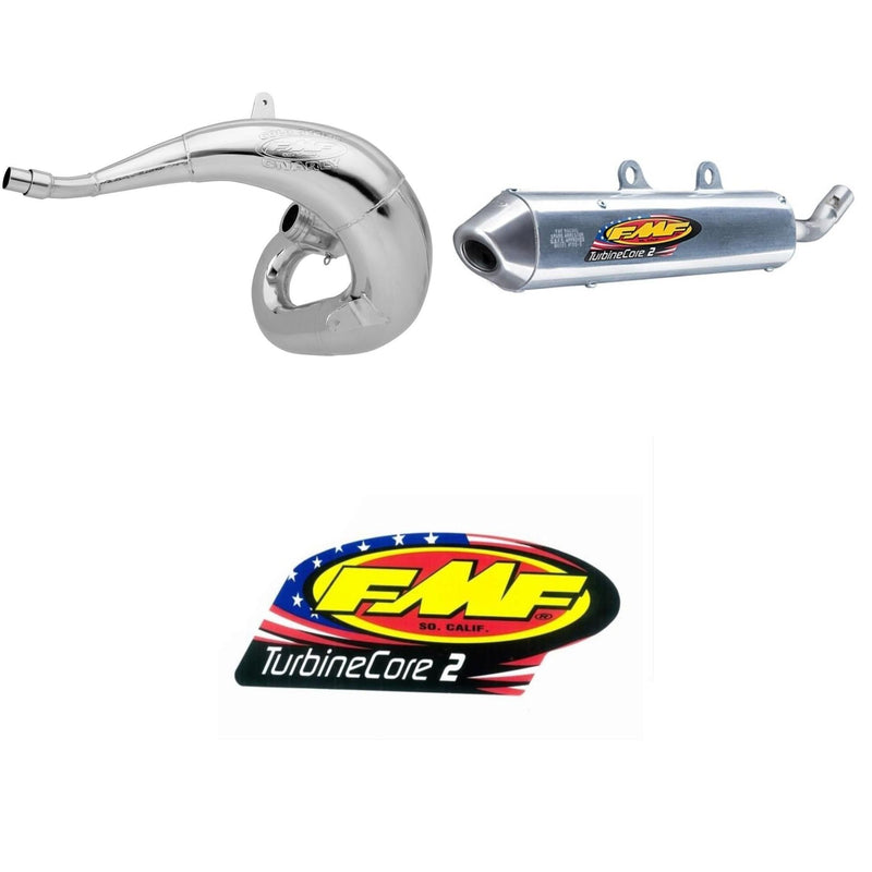 Load image into Gallery viewer, Gnarly Exhaust Pipe & Turbinecore 2 Silencer w/ Decal for YAM YZ250X 2016-2017
