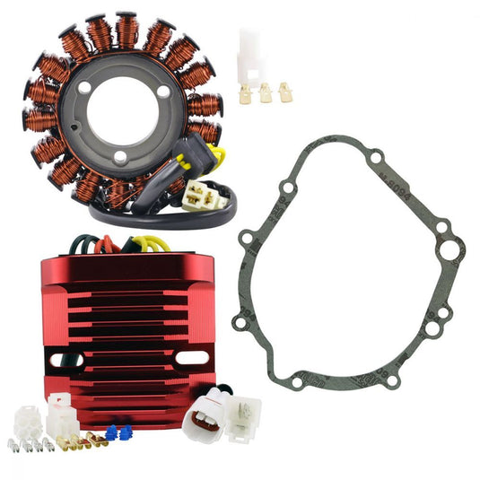 RMStator Machined Aluminum Red Mosfet Regulator Rectifier With Stator Kit