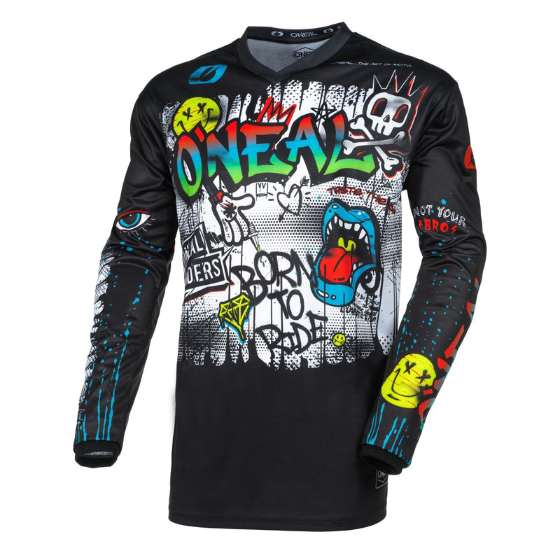 Load image into Gallery viewer, Motocross Jersey 242 O'Neal Element Rancid Black / White Motocross Jersey