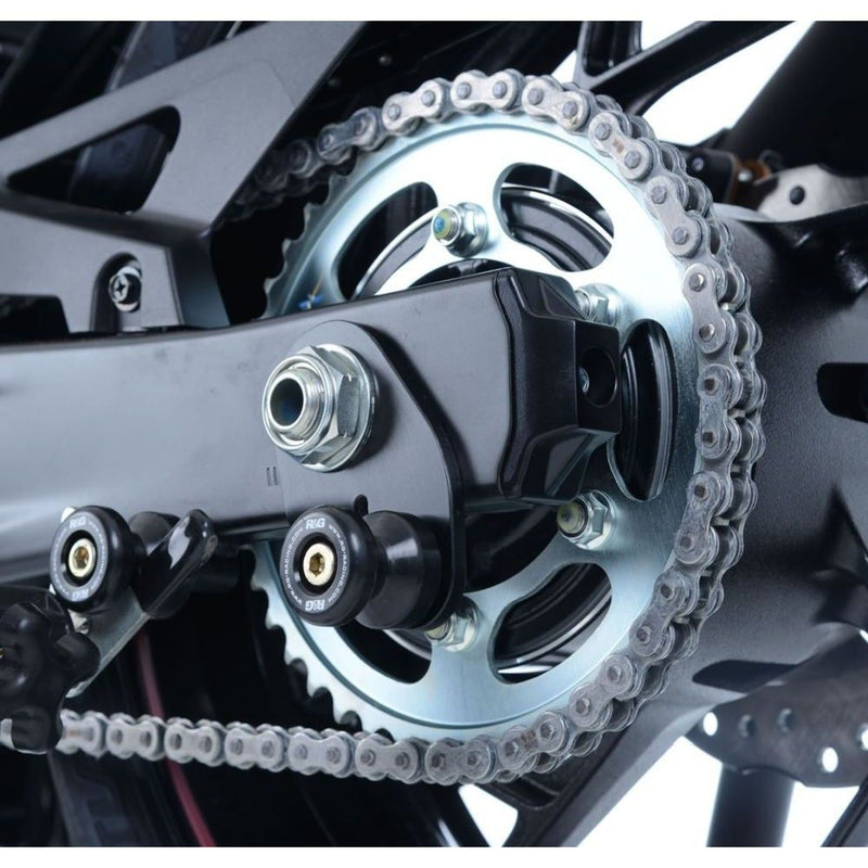 Load image into Gallery viewer, R&G Racing Black Cotton Reels Offset For 2017-2024 Suzuki GSXS750 CR0062BK