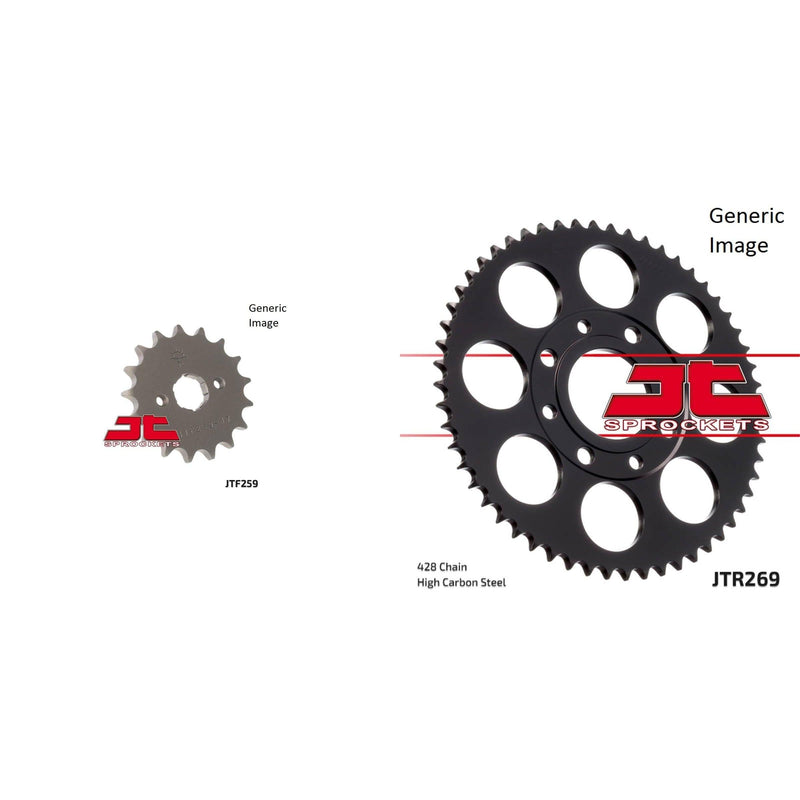 Load image into Gallery viewer, JT SPROCKETS Front and Rear Steel Sprocket Kit for OffRoad HONDA CRT125 1977