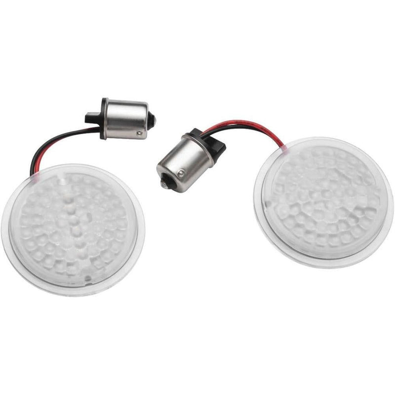 Load image into Gallery viewer, Kuryakyn LuminEZ LED Rear Turn Signal Inserts for Harley-Davidson Black 2939