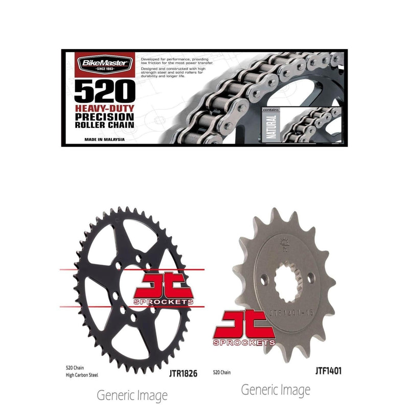 Load image into Gallery viewer, 520H Heavy-Duty Chain,Front & Rear Sprocket Kit SUZ LT-Z400 QuadSport 2004-2008