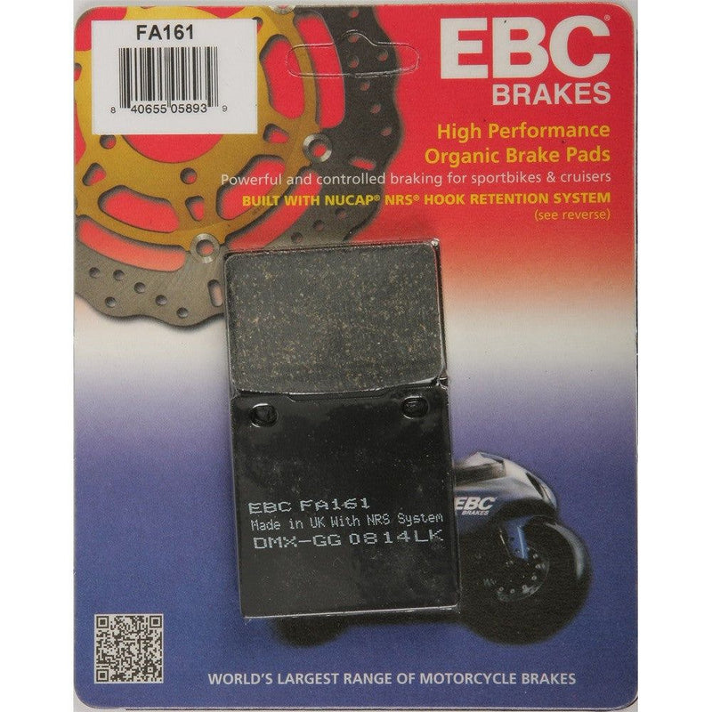 Load image into Gallery viewer, EBC 1 Pair FA-SFA-TT-X Premium Organic Replacement Brake Pads MPN FA161