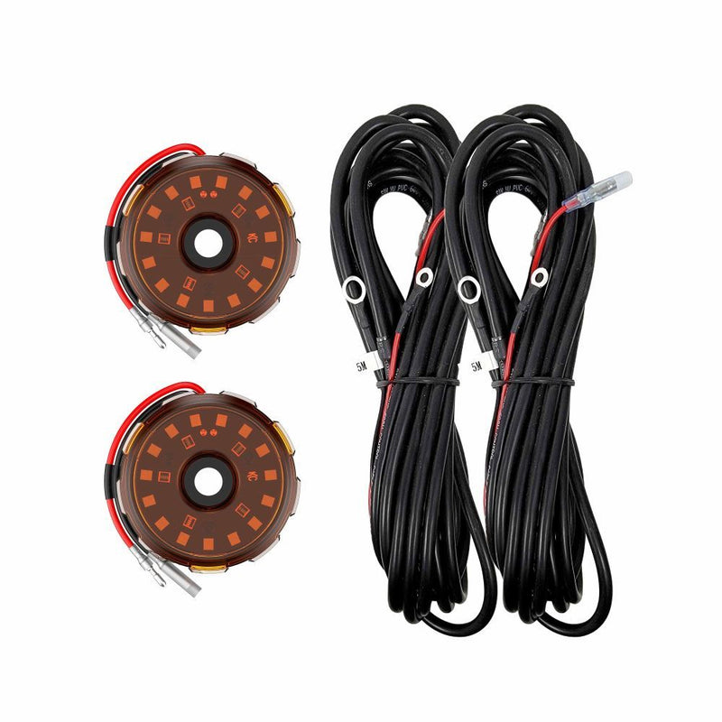 Load image into Gallery viewer, KC HiLiTES Two-Light Add-On Cyclone V2 Kit - Amber - 5.0 Meters Long 6336