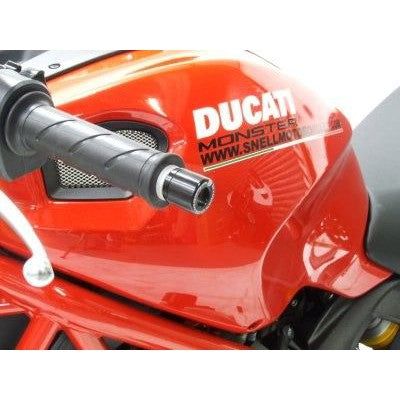 Load image into Gallery viewer, R&G Racing Black Bar End Sliders For 2009-2011 Ducati Monster 1100