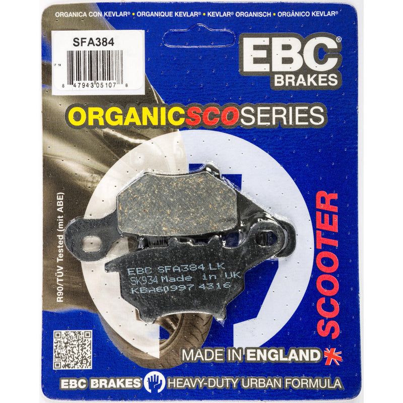 Load image into Gallery viewer, EBC 1 Pair Premium SFA Organic OE Replacement Brake Pads MPN SFA384