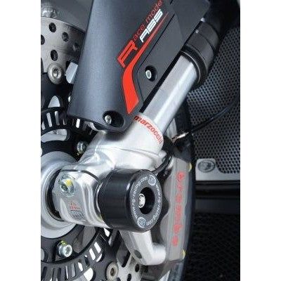 Load image into Gallery viewer, R&G Racing Black Fork Protectors For 2010-2018 MV Agusta F4 FP0107BK