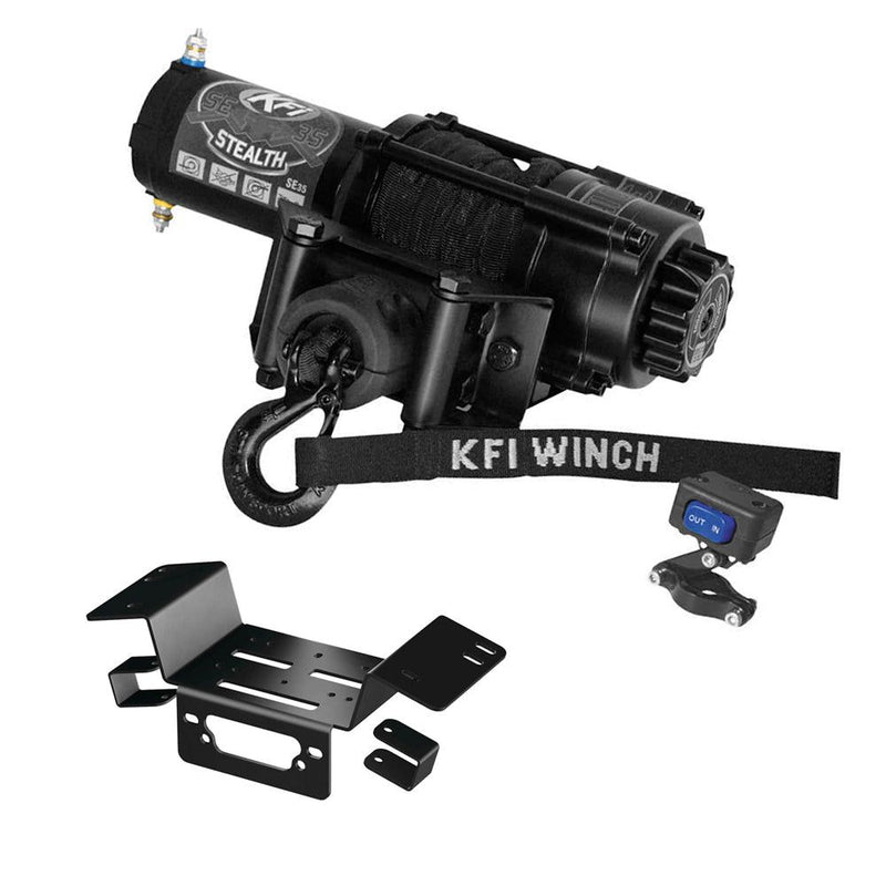Load image into Gallery viewer, 3500 lb KFI Assault Winch Combo Kit (M1) For 2014-19 Honda 700 and 700-4 Pioneer