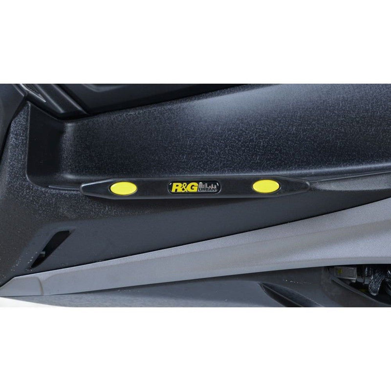 Load image into Gallery viewer, R&G Racing Black Footboard Sliders For 2018-2024 Yamaha XMAX CZD300 TP0025BK